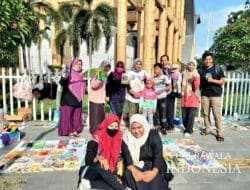Forum TBM Riau Gelar Lapak Baca Gratis di CFD Pekanbaru