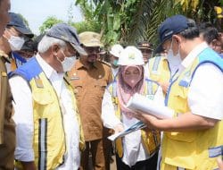 Tinjau Banjir Aceh Utara, Menteri Basuki: Fokus Penanganan Tanggul Jebol dengan Geobag dan Bronjong