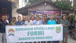 Polres Rohul Lepas Keberangkatan Atlet FORMI Untuk Bertanding Pada Kejuaraan Gasing Di Kabupaten Siak